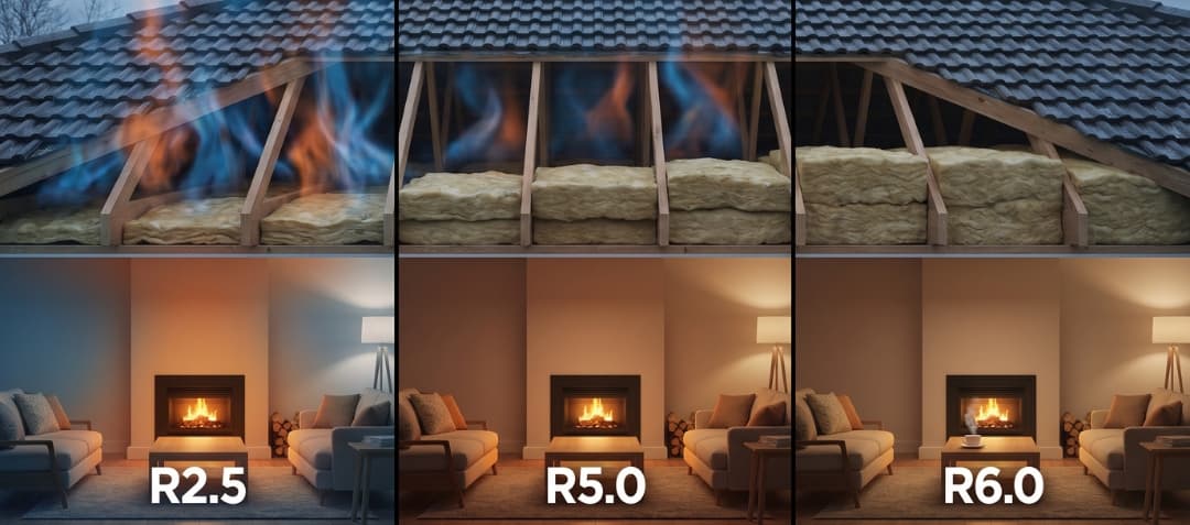 melbourne ceiling insulation r value comparison