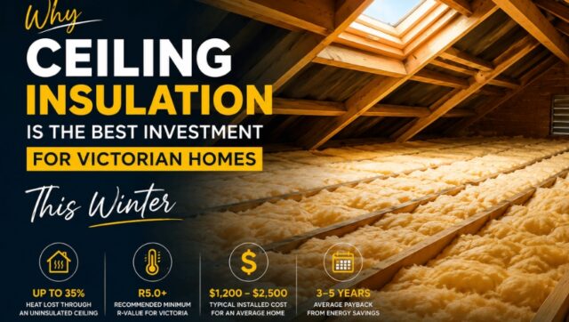 Winter in Victoria hits different when your ceiling isn't pulling its weight. 🏠❄️

Did you know up to 35% of the heat you're paying to generate can escape straight through an uninsulated or under-performing ceiling? That's money (and comfort) going straight up and out.

The good news is upgrading your ceiling insulation is one of the simplest, most cost-effective changes you can make to your home, helping you stay warmer this winter, cooler next summer, and spend less on energy bills all year round. We've put together a quick read on why it's worth doing now.

 👉 Read the full guide: https://ozhomesinsulation.com.au/ceiling-insulation-best-investment-victorian-homes-winter/

Curious what's really going on in your ceiling? Give us a call, our team will take a look and let you know exactly what your home needs.

📞 1300 383 802
 🌐 ozhomesinsulation.com.au

#OzHomesInsulation #CeilingInsulation #VictorianHomes #WinterReady #EnergyEfficiency #HomeComfort
